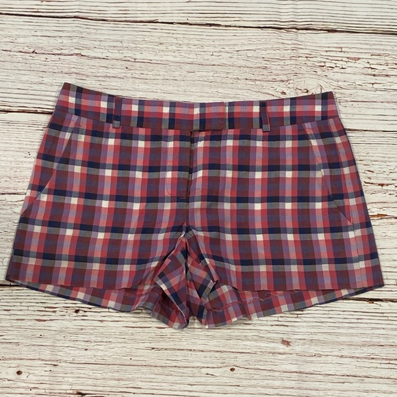 Theory Checkered Shorts sz 4 - Picture 5 of 9